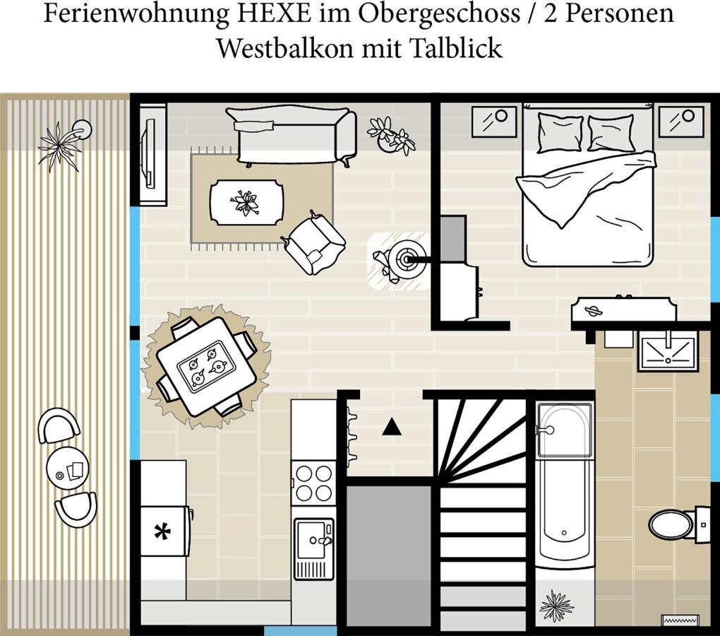 Apartment Ferienblockhaus 'am Kunstberg'